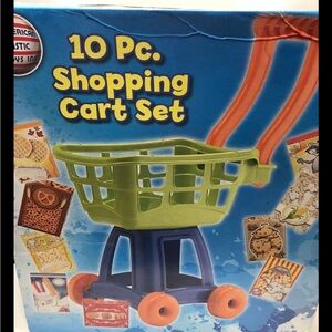Shopping Cart Set - Green and Blue